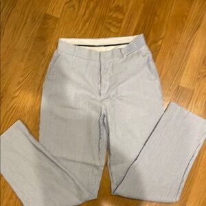 Tommy Hilfiger Seersucker blue and white striped pants Boys Size 18